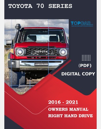 TOYOTA LAND CRUISER 70 SERIES 2016 2017 2018 2019 2020